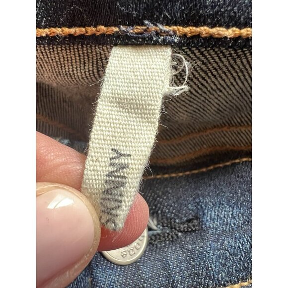 Rag & Bone Kensington dark blue wash skinny straight jeans 31 stretch mobwife - Picture 5 of 11